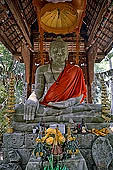 Angkor Thom - Tep Pranam - Buddha, sitting in the calling the earth to witness posture.